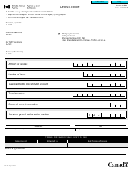 Form RC79 Deposit Advice - Canada