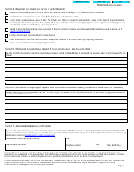 Form RC7288 Selected Listed Financial Institution - Request for Taxpayer Relief - Cancel or Waive Penalties or Interest Related to the Gst/Hst or the Qst, or Charges Related to the Qst - Canada, Page 2