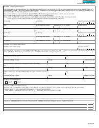 Form RC7301 Request for a Business Number and Certain Program Accounts for Certain Selected Listed Financial Institutions - Canada, Page 2