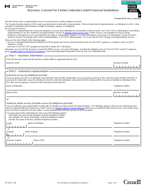 Form RC7259  Printable Pdf