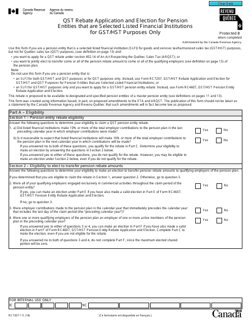 Form RC7207-1  Printable Pdf