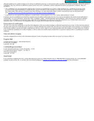 Form RC473 Non-resident Employer Certification - Canada, Page 2
