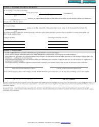 Form RC473 Non-resident Employer Certification - Canada, Page 4