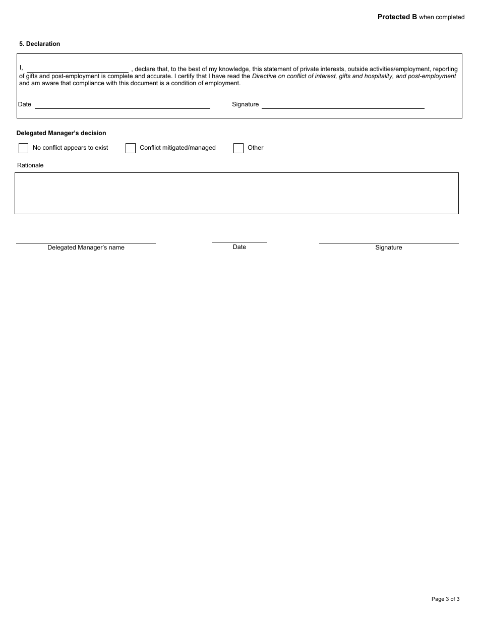 Form RC512 Confidential Disclosure Form - Canada, Page 3