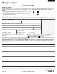 Form RC459 Reprisal Complaint - Canada