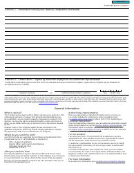 Form RC459 Reprisal Complaint - Canada, Page 2