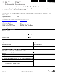 Form RC368 Pooled Registered Pension Plan Annual Information Return - Canada