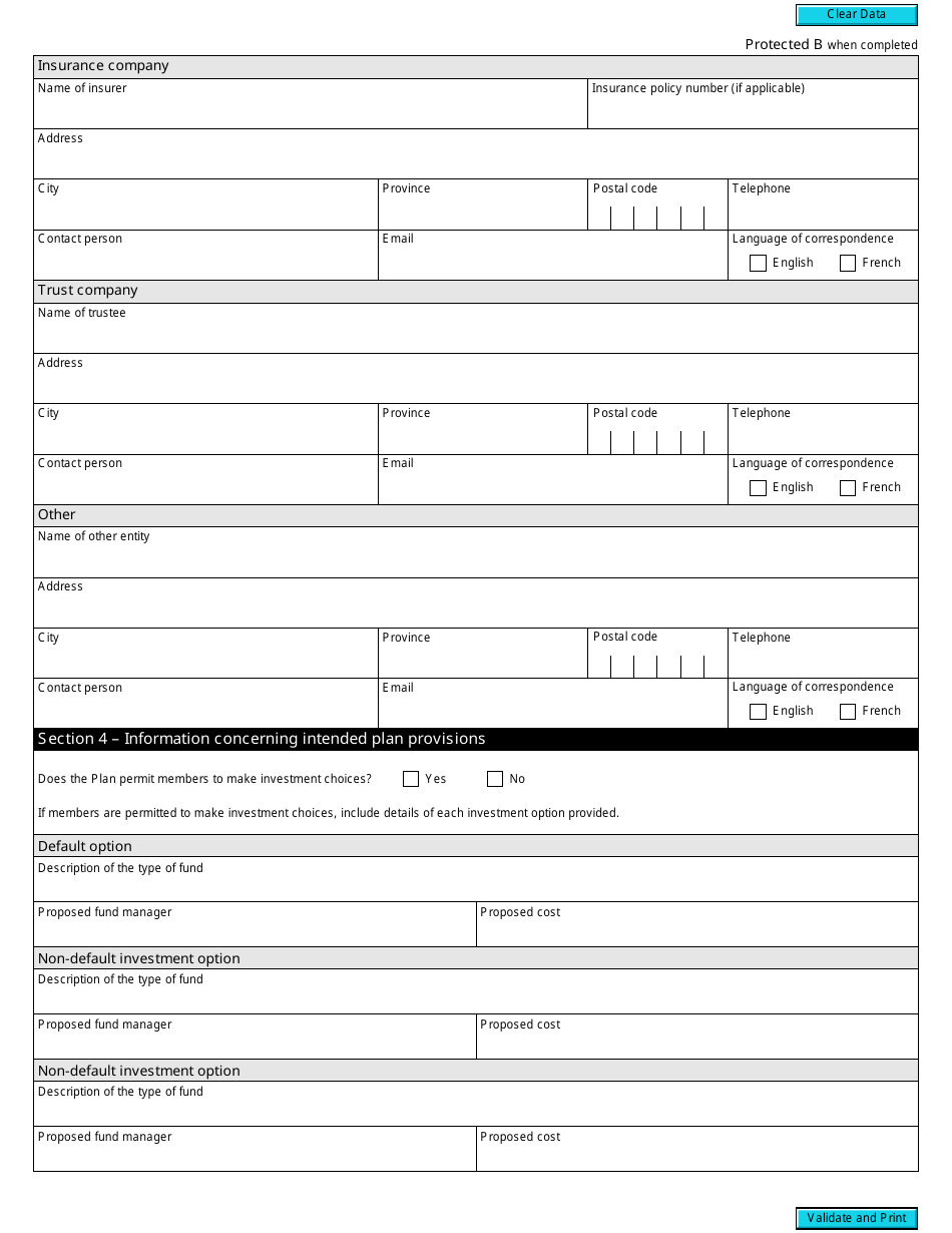 Form RC364 Application to Register a Plan as a Pooled Registered Pension Plan - Canada, Page 2