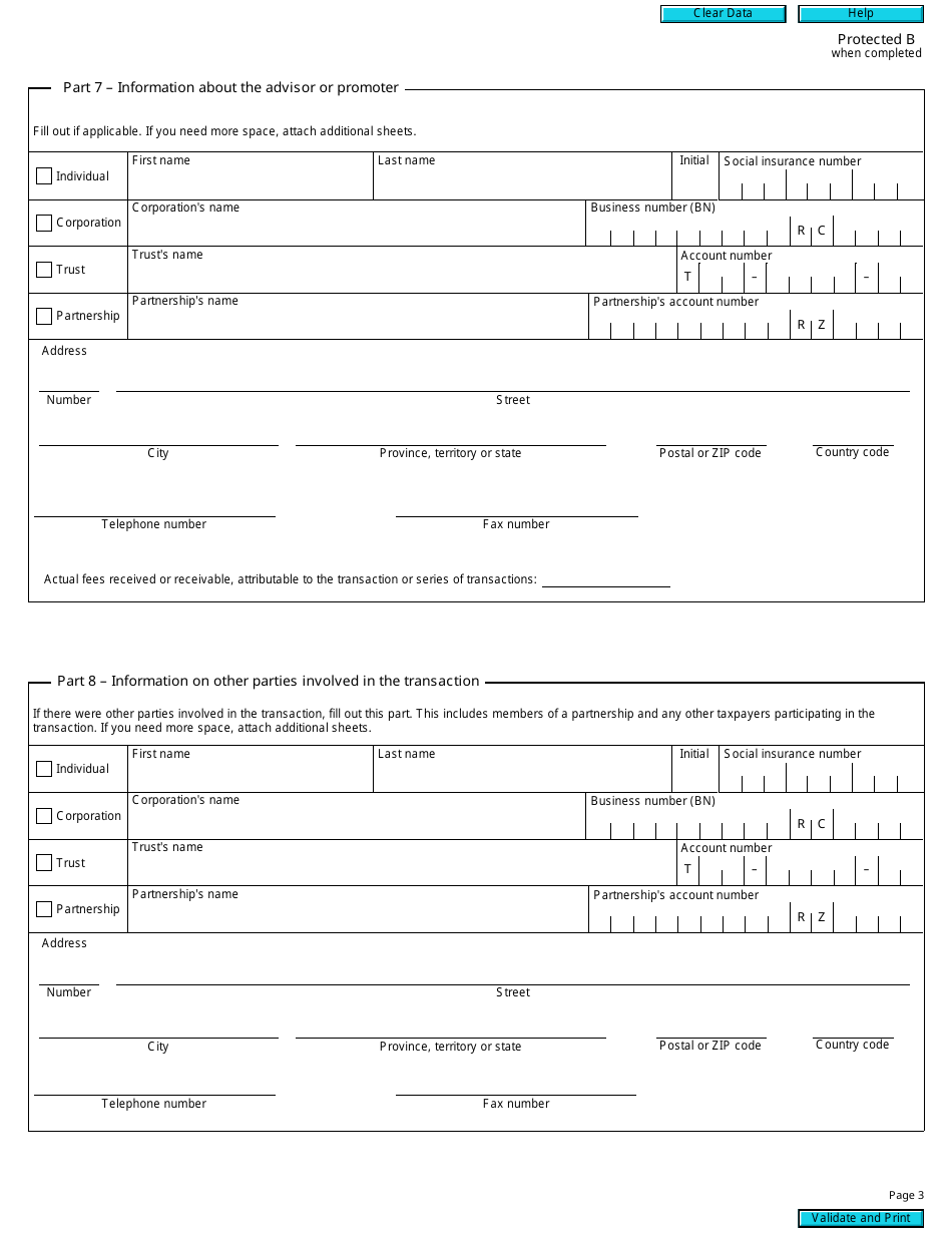 Form RC312 - Fill Out, Sign Online and Download Fillable PDF, Canada ...