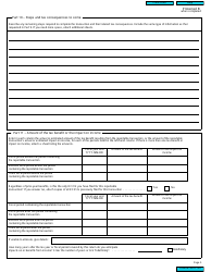 Form RC312 Reportable Transaction Information Return (2011 and Later Tax Years) - Canada, Page 5