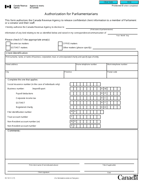 Form RC161  Printable Pdf
