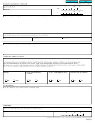 Form RC126 Job Application - Canada, Page 4