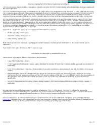 Form R102-R Regulation 102 Waiver Application - Canada, Page 3
