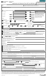 Form NR7-R Application for Refund Part Xiii Tax Withheld - Canada