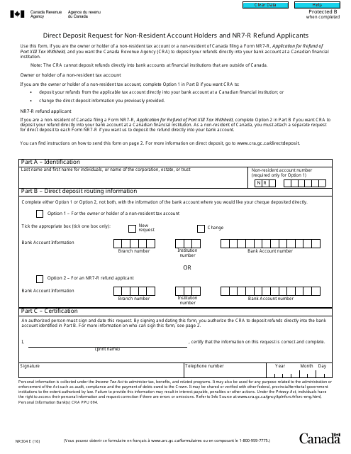 Form NR304  Printable Pdf