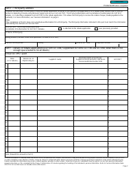 Form GST498 Gst/Hst Rebate Application for Foreign Representatives, Diplomatic Missions, Consular Posts, International Organizations, or Visiting Forces Units - Canada, Page 2