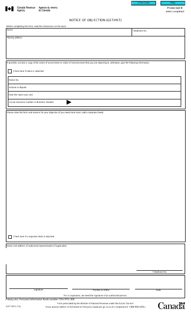 Form GST159  Printable Pdf