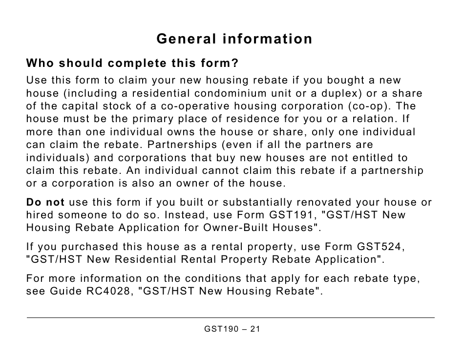 Form GST190 Fill Out Sign Online And Download Printable PDF Canada 