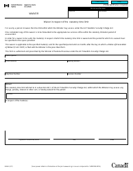 Document preview: Form E696 Waiver - Canada