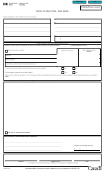 Form E414 Notice of Objection - Purchaser - Canada