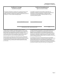 Form CPT71 Certificate of Coverage Under the Cpp Pursuant to Articles 4 to 7 of the Convention on Social Security Between the Government of Canada and the Government of the United Kingdom - Canada (English/French), Page 2