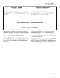 Form CPT72 Certificate of Coverage Under the Canada Pension Plan Pursuant to Article VI of the Agreement on Social Security Between Canada and the Republic of Turkey - Canada (English/French), Page 2
