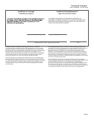 Form CPT69 Certificate of Coverage Under the Canada Pension Plan Pursuant to Articles 6 to 9 of the Convention on Social Security Between Canada and the Swiss Confederation - Canada (English/French), Page 2