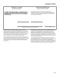 Form CPT67 Certificate of Coverage Under the Canada Pension Plan Pursuant to Article VI of the Agreement on Social Security Between Canada and Saint Lucia - Canada (English/French), Page 2