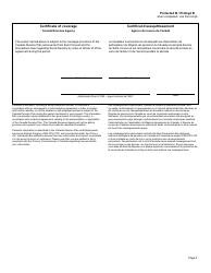 Form CPT66 Certificate of Coverage Under the Canada Pension Plan Pursuant to Article VI of the Agreement on Social Security Between Canada and Saint Vincent and the Grenadines - Canada (English/French), Page 2
