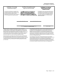 Form CPT62 Certificate of Coverage Under the Canada Pension Plan Pursuant to Articles 6 to 10 of the Agreement on Social Security Between Canada and the United Mexican States - Canada (English/French), Page 2