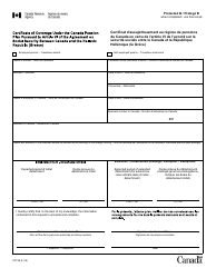 Document preview: Form CPT54 Certificate of Coverage Under the Canada Pension Plan Pursuant to Article VI of the Agreement on Social Security Between Canada and the Hellenic Republic (Greece) - Canada (English/French)
