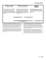 Form CPT171 Certificate of Coverage Under the Canada Pension Plan Pursuant to Article 5 Subparagraph (B) and Articles 6 and 9 of the Social Security Agreement Between Canada and the People&#039;s Republic of China - Canada (English/French), Page 2