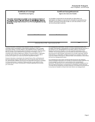 Form CPT140 Certificate of Coverage Under the Canada Pension Plan Pursuant to Articles VI to VIII of the Agreement on Social Security Between Canada and Israel - Canada (English/French), Page 2
