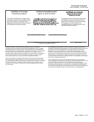 Form CPT136 Certificate of Coverage Under the Canada Pension Plan Pursuant to Article 7 of the Agreement on Social Security Between Canada and the Eastern Republic of Uruguay - Canada (English/French), Page 2