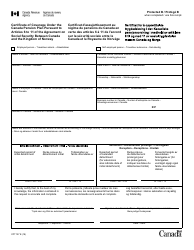 Document preview: Form CPT127 Certificate of Coverage Under the Canada Pension Plan Pursuant to Articles 6 to 11 of the Agreement on Social Security Between Canada and the Kingdom of Norway - Canada (English/French)