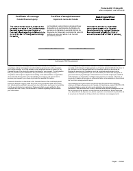 Form CPT117 Certificate of Coverage Under the Canada Pension Plan Pursuant to Article V of the Agreement on Social Security Between Canada and the Kingdom of Denmark - Canada (English/French), Page 2