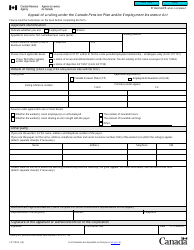 Form CPT100 Appeal of a Ruling Under the Canada Pension Plan and/or Employment Insurance Act - Canada