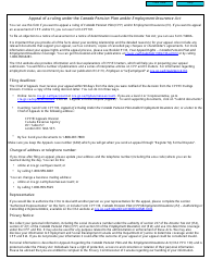 Form CPT100 Appeal of a Ruling Under the Canada Pension Plan and/or Employment Insurance Act - Canada, Page 2
