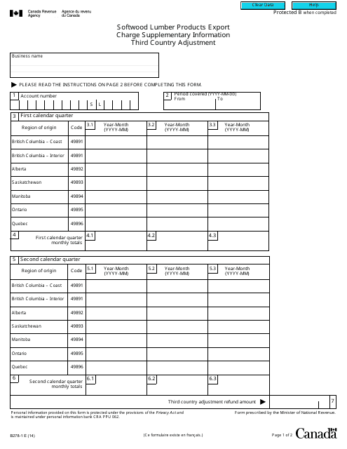 Form B278-1  Printable Pdf