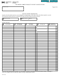 Form B275 Softwood Lumber Products Export Charge Return - Canada, Page 3