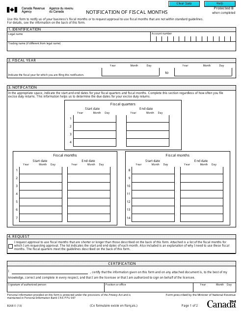 Form B268  Printable Pdf