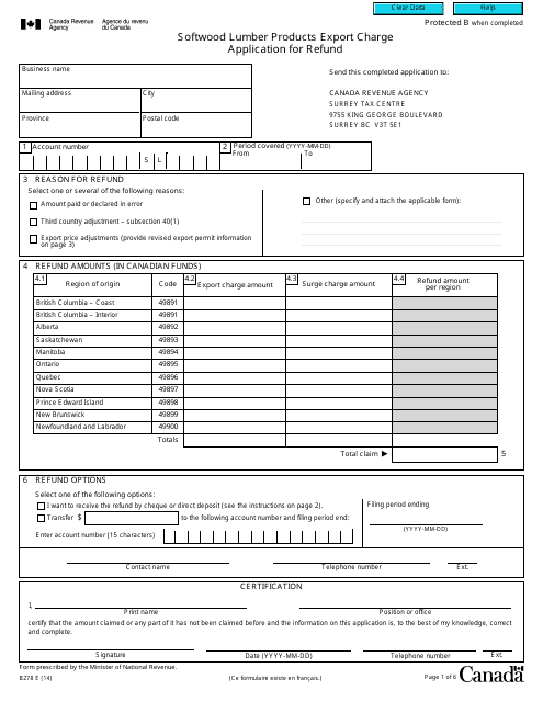 Form B278  Printable Pdf