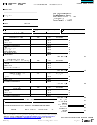 Form B267 Excise Duty Return - Tobacco Licensee - Canada