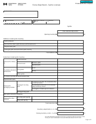 Form B266 Excise Duty Return - Spirits Licensee - Canada, Page 3