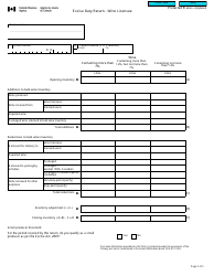 Form B265 Excise Duty Return - Wine Licensee - Canada, Page 3