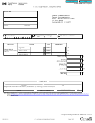 Form B261 Excise Duty Return - Duty Free Shop - Canada