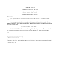 Document preview: Form 128 Acknowledgment of Receipt - Canada