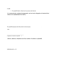 Form 171A Statement of Claim - Canada, Page 2