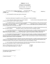 Form 223 Affidavit of Documents - Canada