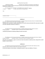 Form 223 Affidavit of Documents - Canada, Page 2